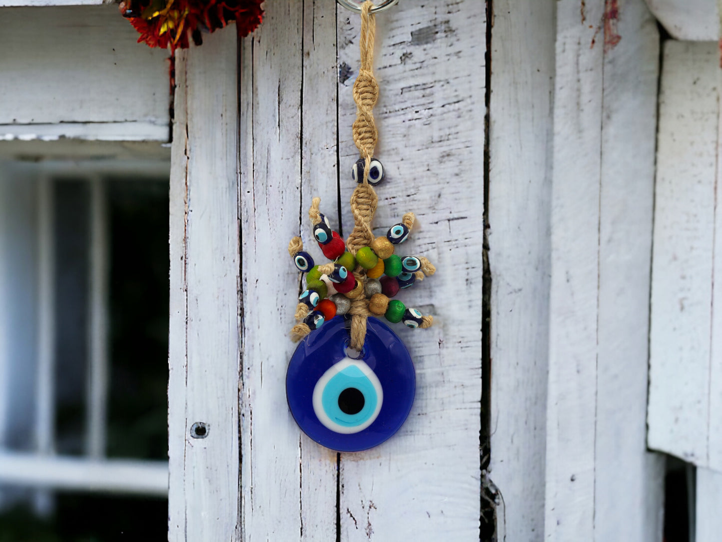 5 cm Colourful Beaded  Evil Eye Protection Wall or Door Hanging Home Decoration / Ornament