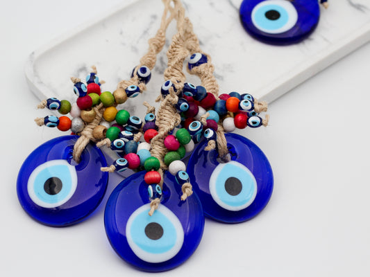 5 cm Colourful Beaded  Evil Eye Protection Wall or Door Hanging Home Decoration / Ornament